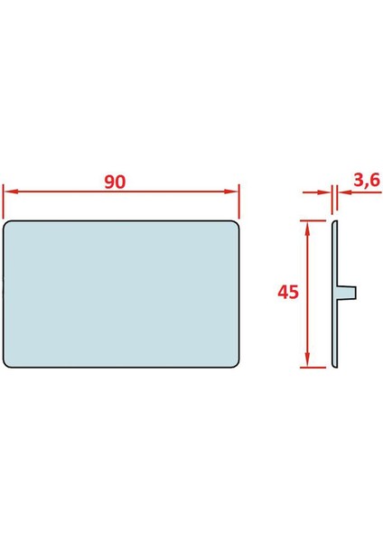 45X90 Sigma Profil Kapağı