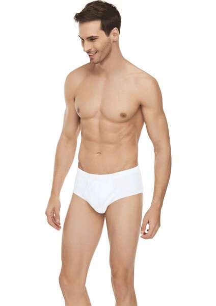 Tutku Elit Erkek Penye Kom Slip Külot 1071 | Beyaz