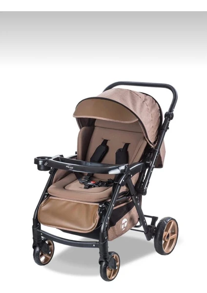 Baby Care Maxi Pro Keten Kumaş Çift Yönlü Bebek Arabası