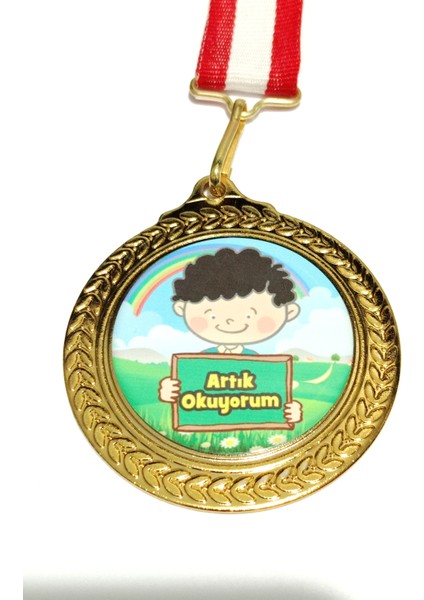 Ben Artık Okuyorum Yazıyorum Madalyası 5 Li Adet