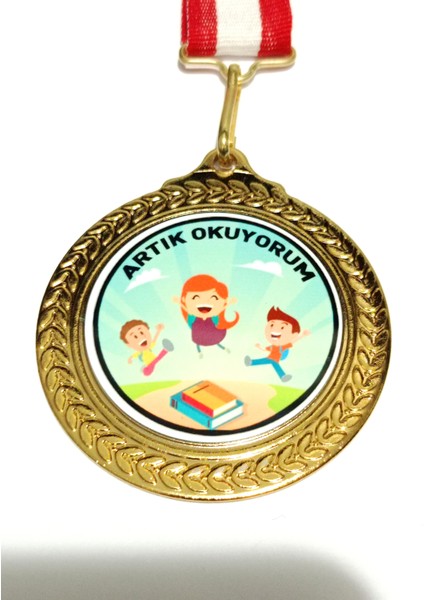Ben Artık Okuyorum Yazıyorum Madalyası 5 Li Adet