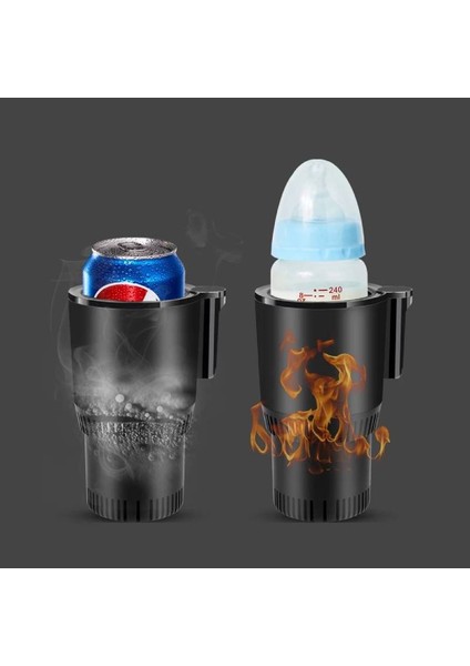 12V 2in1 Hızlı Soğutma ve Isıtma Kabı 200ML Dijital Sıcaklık Göstergeli Akıllı Araba Bardaklık Soğutucu - Siyah (Yurt Dışından) modelleri