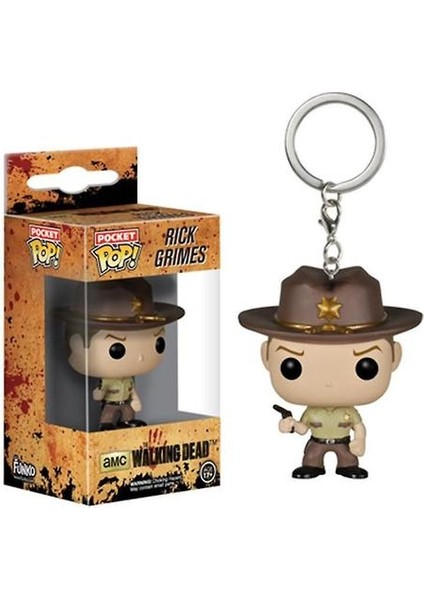 Rick Grimes Anime Anime Pop Anahtarlık (Yurt Dışından)