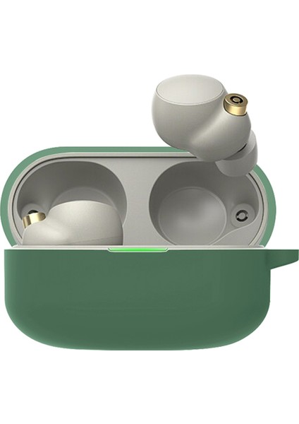 Sony WF-1000XM4 Koyu Yeşil Için Silikon Koruyucu Kasa (Yurt Dışından)