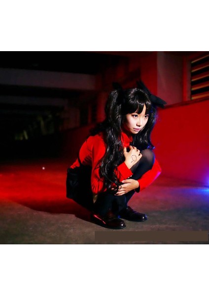 Rin Tohsaka Cosplay Kostüm - Kırmızı (Yurt Dışından) modelleri