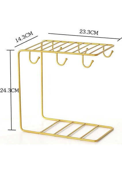 24CM Fincan Organizeri - Altın (Yurt Dışından)