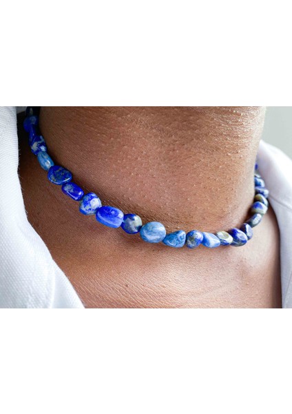 Lapis Lazuli Doğaltaş Kolye Tımbıl