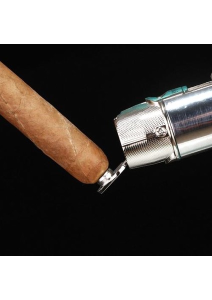 Puro Çakmak Metal Taşınabilir Ayrılabilir Puro Tutucu Kapak Gaz Çakmak ile Puro Punch Kesici | Puro Aksesuarları (Yurt Dışından) fırsatları