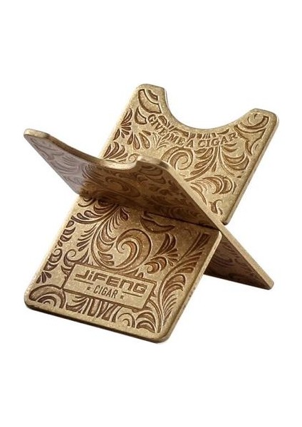 Bakır Katlanır Puro Standı Raf Deri Kılıf ile Retro Metal Puro Tutucu Duman Aksesuarları Hediye Kutusu Puro Sigara Araçları | Puro Aksesuarları (Yurt Dışından)