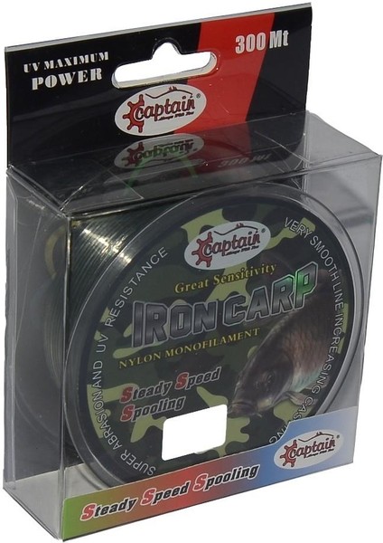 Iron Carp 300MT Monofilament Misina Kamuflaj