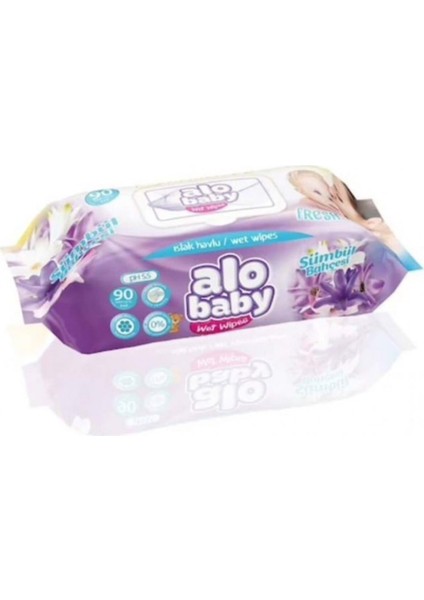 Alobaby Islak Mendil Sümbül Bahçesi 90LI4 lü paket