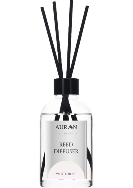 Beyaz Gül Çubuklu Oda Kokusu Bambu Kokusu White Rose Reed Diffuser 50ml