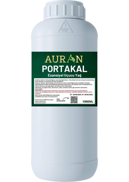 Portakal Uçucu Esansiyel Yağ Oda Kokusu 1 lt