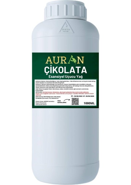 Çikolata Uçucu Esansiyel Yağ Oda Kokusu 1 lt