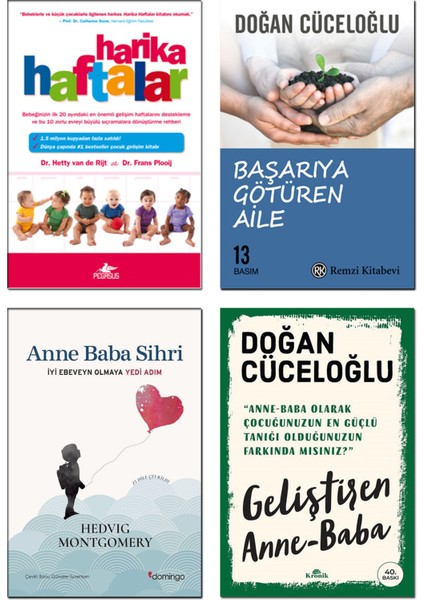 Harika Haftalar - Hetty Van De Rijt - Anne Baba Sihri - Başarıya Götüren Aile - Geliştiren Anne Baba 4'lü Ebeveyn Kitap Seti