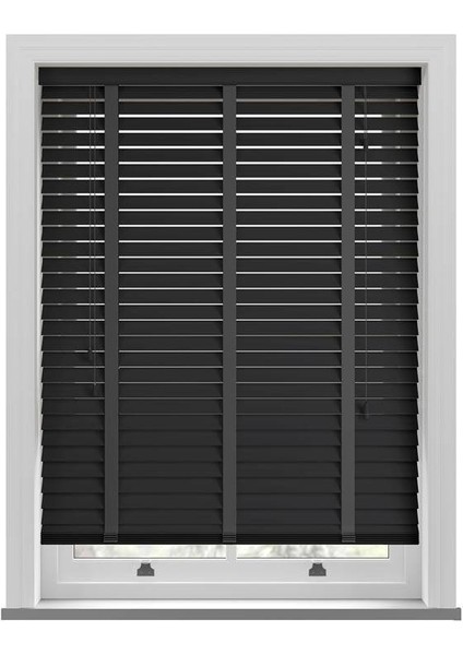 Ahşap Jaluzi Perde 50MM, Ahşap Perde, Ahşap Panjur Perde, Siyah Kurdeleli fiyatları