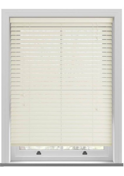 Ahşap Jaluzi Perde 50MM, Ahşap Perde, Ahşap Panjur Perde, Krem fiyatları