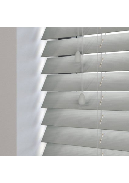 Ahşap Jaluzi Perde 50MM, Ahşap Perde, Ahşap Panjur Perde Gri modelleri