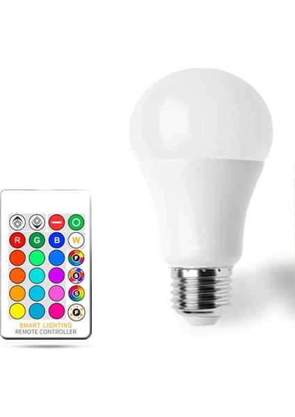 7WATT Rgb LED Ampul Aydınlatması ve Rgb Kumandası