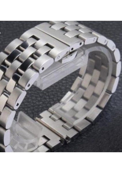 Kayış Erkek Izle Kayışı Katı Paslanmaz Çelik Bilezik Gümüş Kelebek Toka Watch Band | Bantları Izle (Yurt Dışından) modelleri