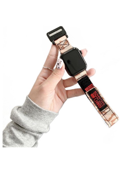 Naylon Watchband Apple Watch Band Askı Için Iwatch Spor Bileklik Için Iwatch Bilezik | Izle Bantları (Yurt Dışından)