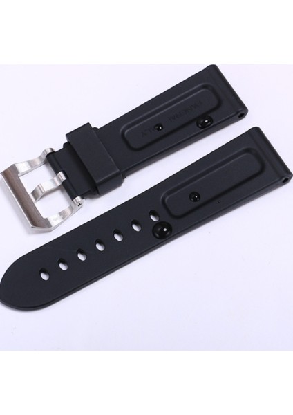 Siyah Watch Band Silikon Kauçuk Saat Band Değiştirme Panerai Kayışı Araçları Için Çelik Toka | Bantlar Izle (Yurt Dışından) fiyatları