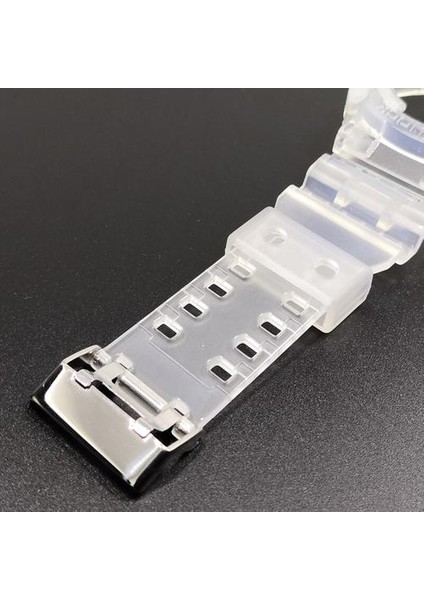 Casio G Şok GA100 Için Yedek Kauçuk Kordon Band GA110 GA120 Set Şeffaf Beyaz Silikon Watch Band Strap Watch Case | Watch Bands (Yurt Dışından) fırsatları