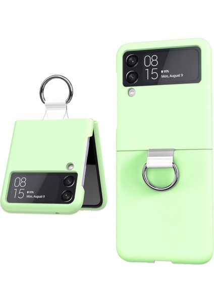 Galaxy Z Flip3 Için Pc + Pvc Telefon Kılıfı - Yeşil (Yurt Dışından)