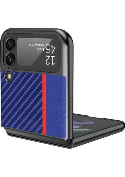 Szykd Galaxy Z Flip4 Için Halka Detaylı Kılıf - Mor (Yurt Dışından)