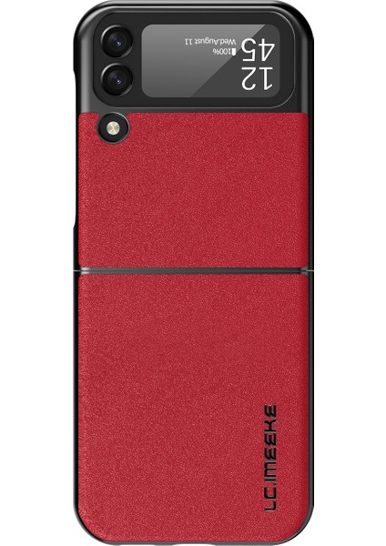 Galaxy Z Flip4 Için Telefon Kılıfı - Kırmızı (Yurt Dışından)