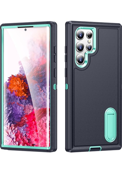 Galaxy S22 Ultra 5g Için Katmanlı Kılıf - Siyah (Yurt Dışından)