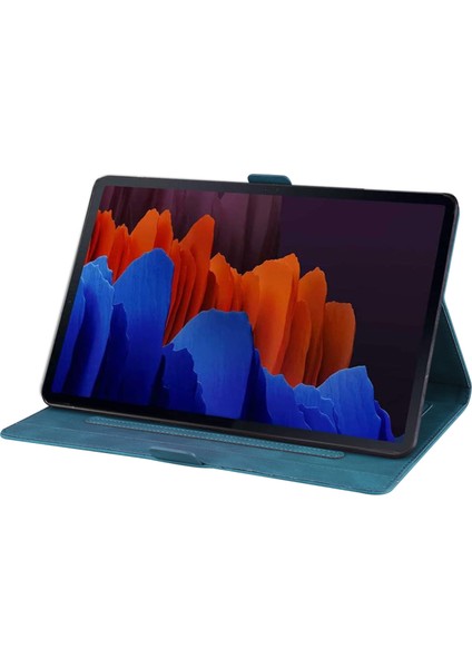 Samsung Galaxy Tab S8 Için / Galaxy Tab S7 T870 SM-T875 SM-T876B Aşk Kelebek Desenli Yatay Flip Deri Kılıf Tutucu ile (Yurt Dışından)