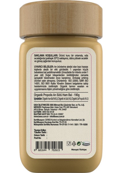 Organik Propolis Arı Sütü Ham Bal modelleri