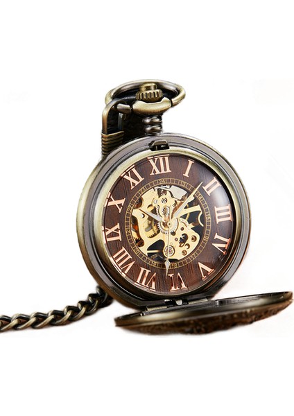 Lüks Mekanik Cebi Dragon Lazer Kazınmış Saat Hayvan Kolye Kolye El Sarma Saat Erkekler Fob Izle Zinciri | Cep ve fob Saatler (Yurt Dışından)