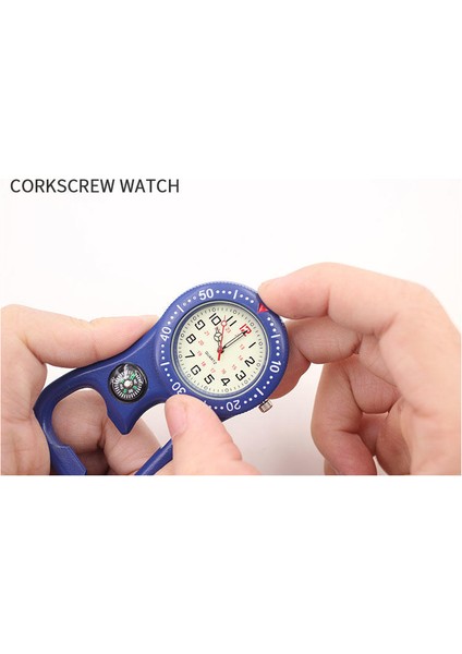Sırt Çantası Dekorasyon Pusula Izle Klip Karabina Kanca Cep Saatler Güçlü Aydınlık Mini Dial Kuvars Açık Unisex Spor Saati | Cep ve fob Saatler (Yurt Dışından) modelleri