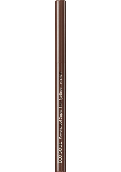 Uzun Süreli Kalıcı Süper Ince Eyeliner - Eco Soul Powerproof Super Slim Eyeliner - Thrill Brown