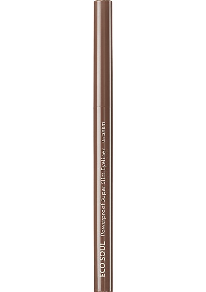 Uzun Süreli Kalıcı Süper Ince Eyeliner - Eco Soul Powerproof Super Slim Eyeliner- Teddy Brown