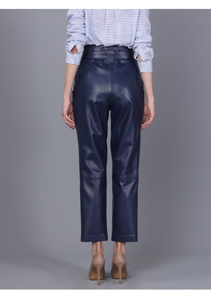 Basics & More Kadın Deri Pantolon