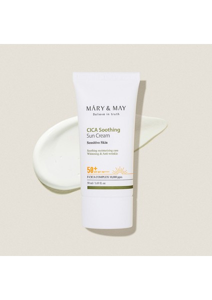 Cica Soothing Sun Cream - Cica Yatıştırıcı Güneş Kremi SPF50+ Pa++++ 50ML fırsatları