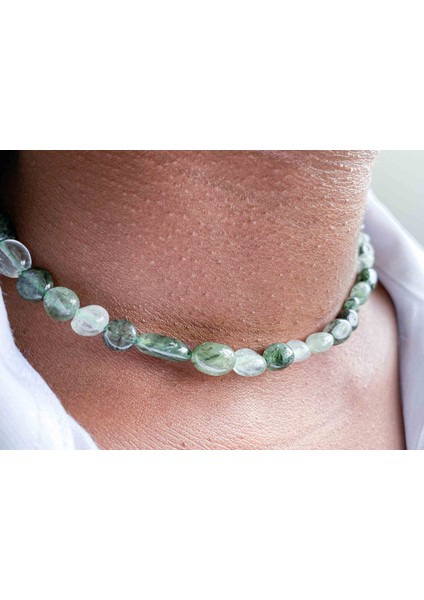 Rutil Kuvars Doğaltaş Kolye Tımbıl