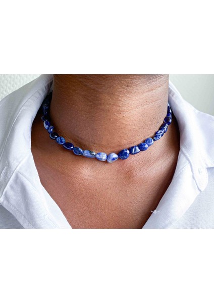 Lapis Lazuli Doğaltaş Kolye Tımbıl