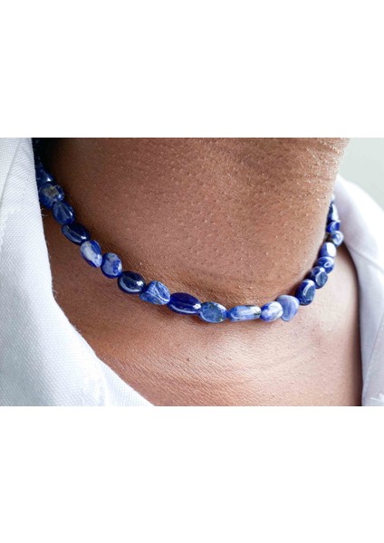 Lapis Lazuli Doğaltaş Kolye Tımbıl