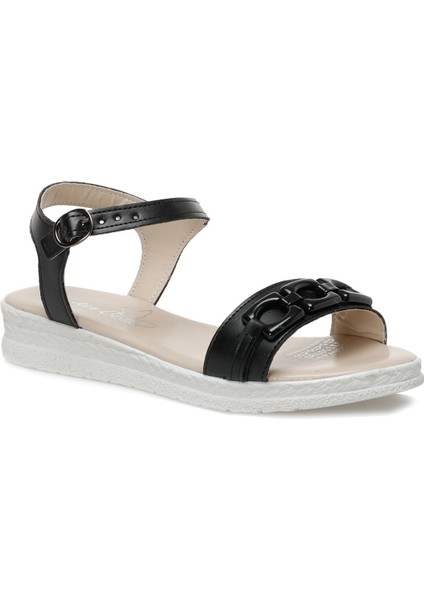 CS22060 2fx Siyah Kadın Düz Sandalet