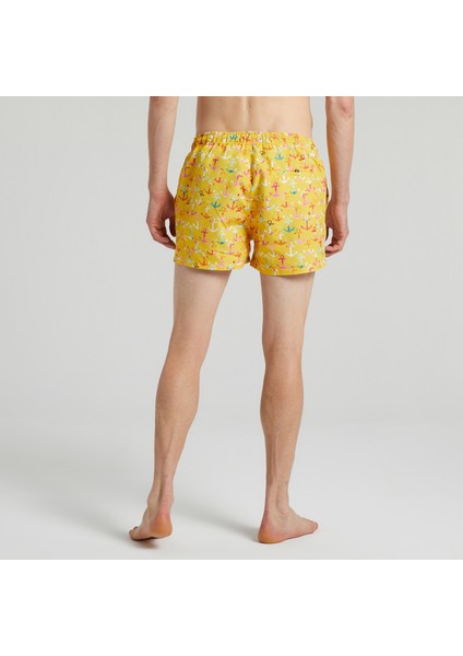 Nautıca Erkek Sarı Standart Fıt Şort Mayo T25414T.70E fiyatları