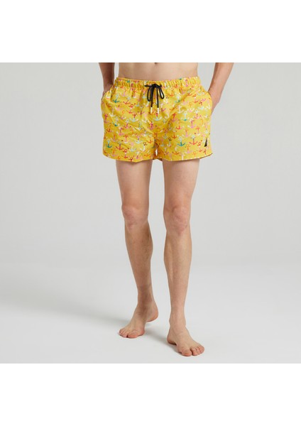 Nautıca Erkek Sarı Standart Fıt Şort Mayo T25414T.70E modelleri