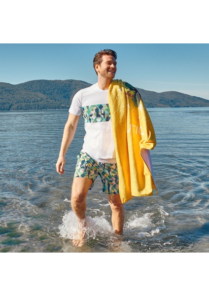 Nautıca Erkek Yeşil Standart Fıt Şort Mayo T25412T.3QM