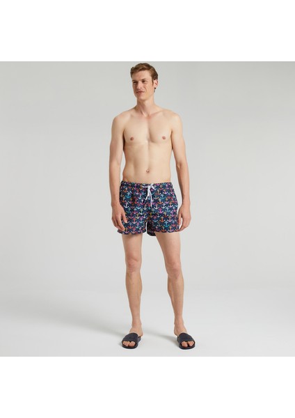 Nautıca Erkek Lacivert Standart Fıt Şort Mayo T25414T.4NV