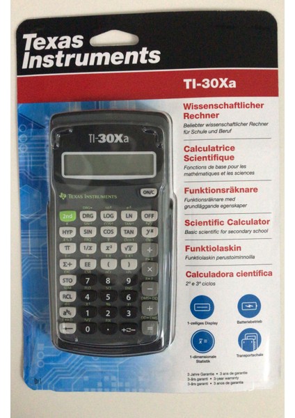 Texas Instruments TI-30XA Bilimsel Hesap Makinesi