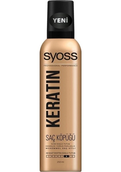 Keratinli Saç Köpüğü 250 ml