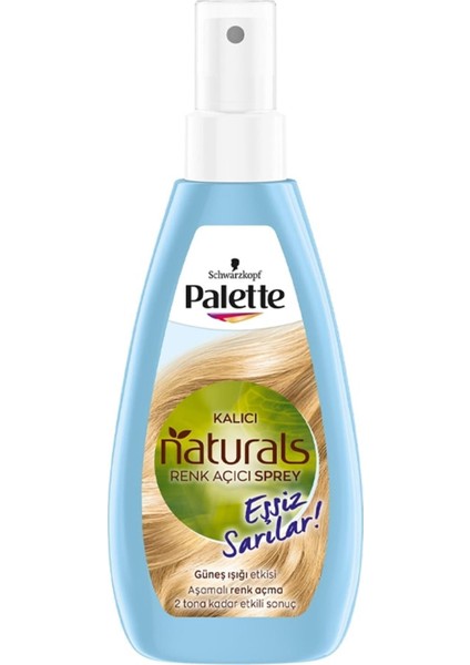 Kalıcı Doğal Renkler Renk Açıcı Sprey Güneş Işığı Etkisiyle 150 ml Boyalı Saçlar İçin